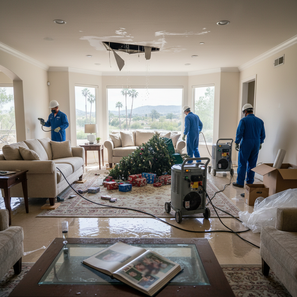 What to Do If Your Santa Clarita Home Suffers Water Damage After a Family Gathering